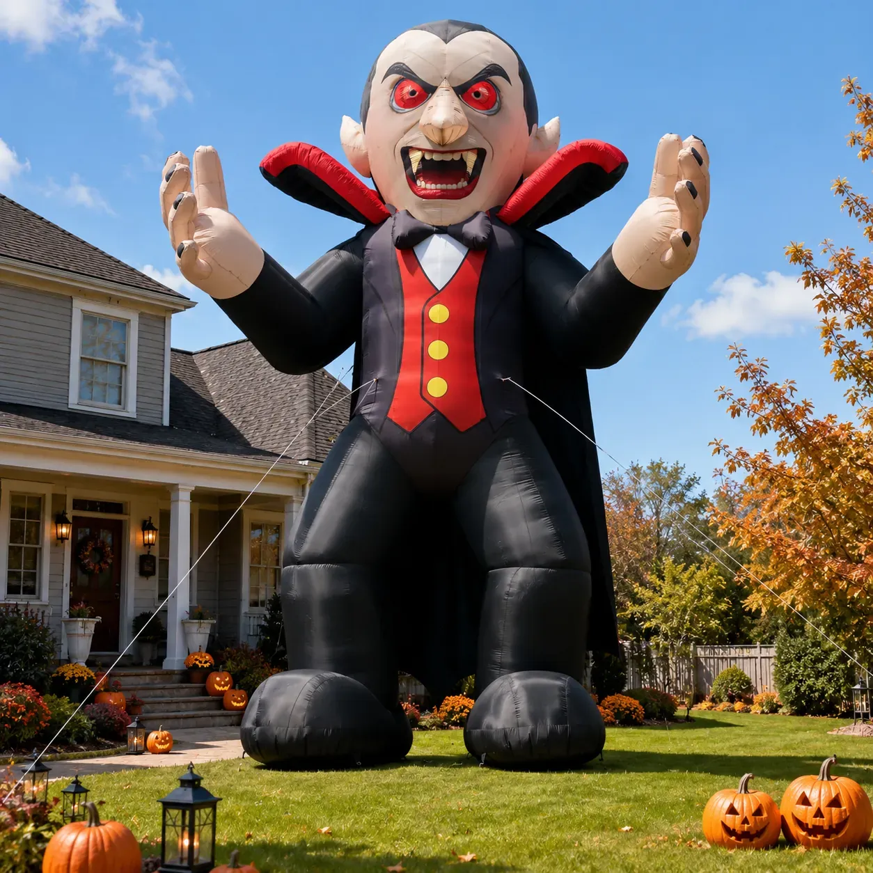 26-Foot Inflatable Vampire with Commercial-Grade Blower